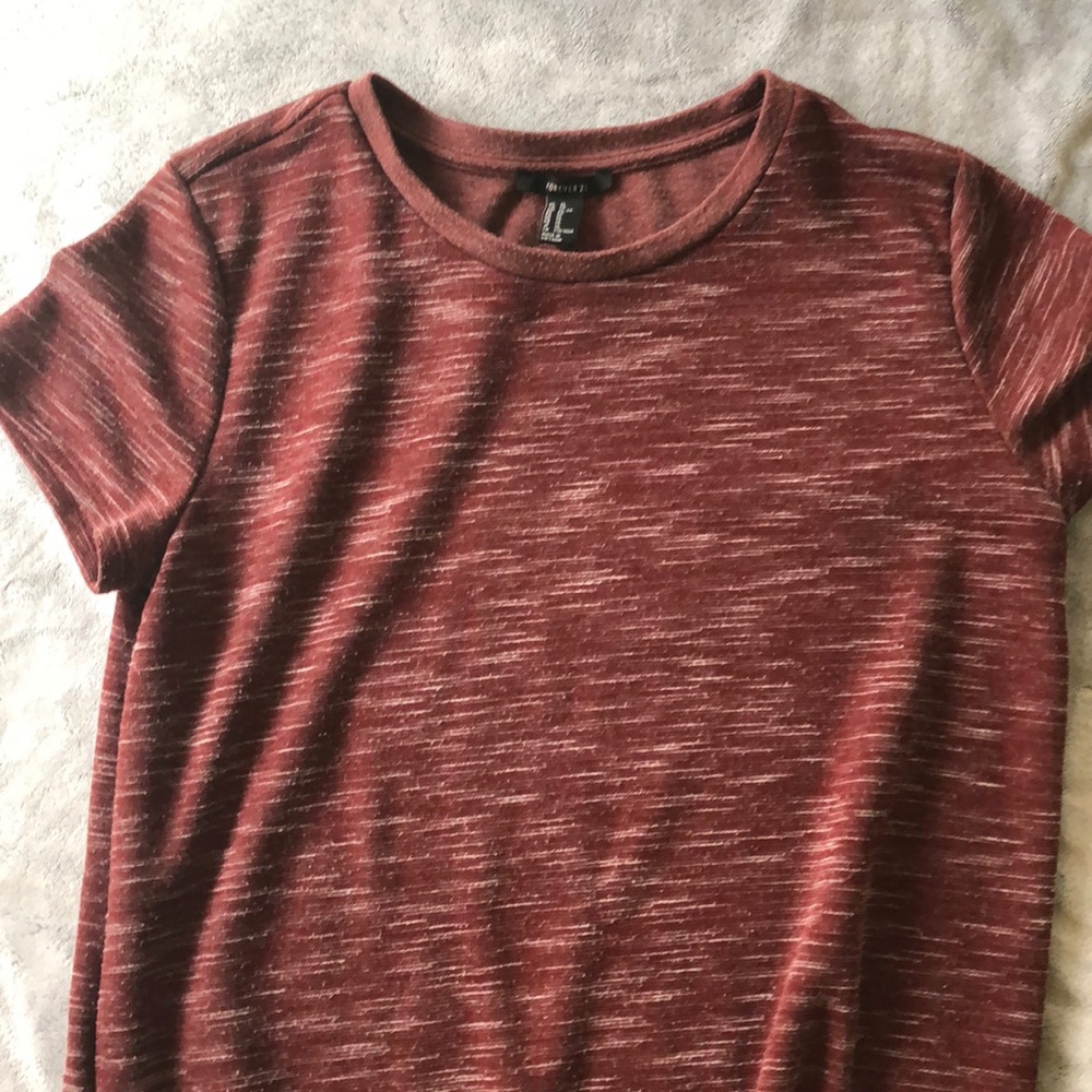 **SOLD** Long maroon shirt